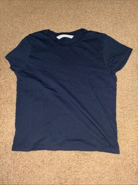 Mother Navy Crew Neck Tee